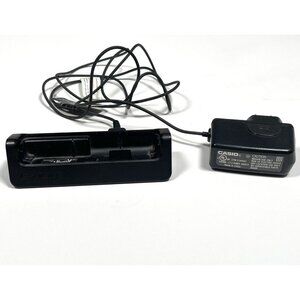 Genuine OEM CASIO Black AC Power Adapter CNR711 Desktop CHARGING CRADLE DTC7218